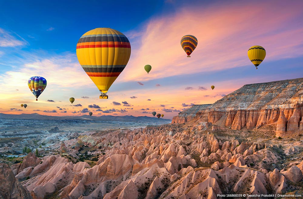 Hot air balloon tours from Istanbul